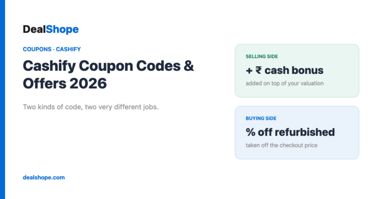 Cashify Coupon, Coupon Code & Offers 2026: Complete Guide to Selling and Buying Discounts